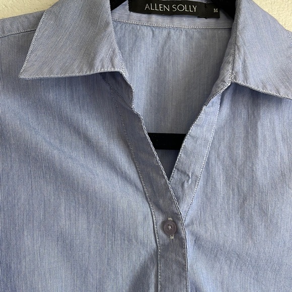 ALLEN SOLLY Cotton Fitted Shirt (M) - Picture 3 of 16